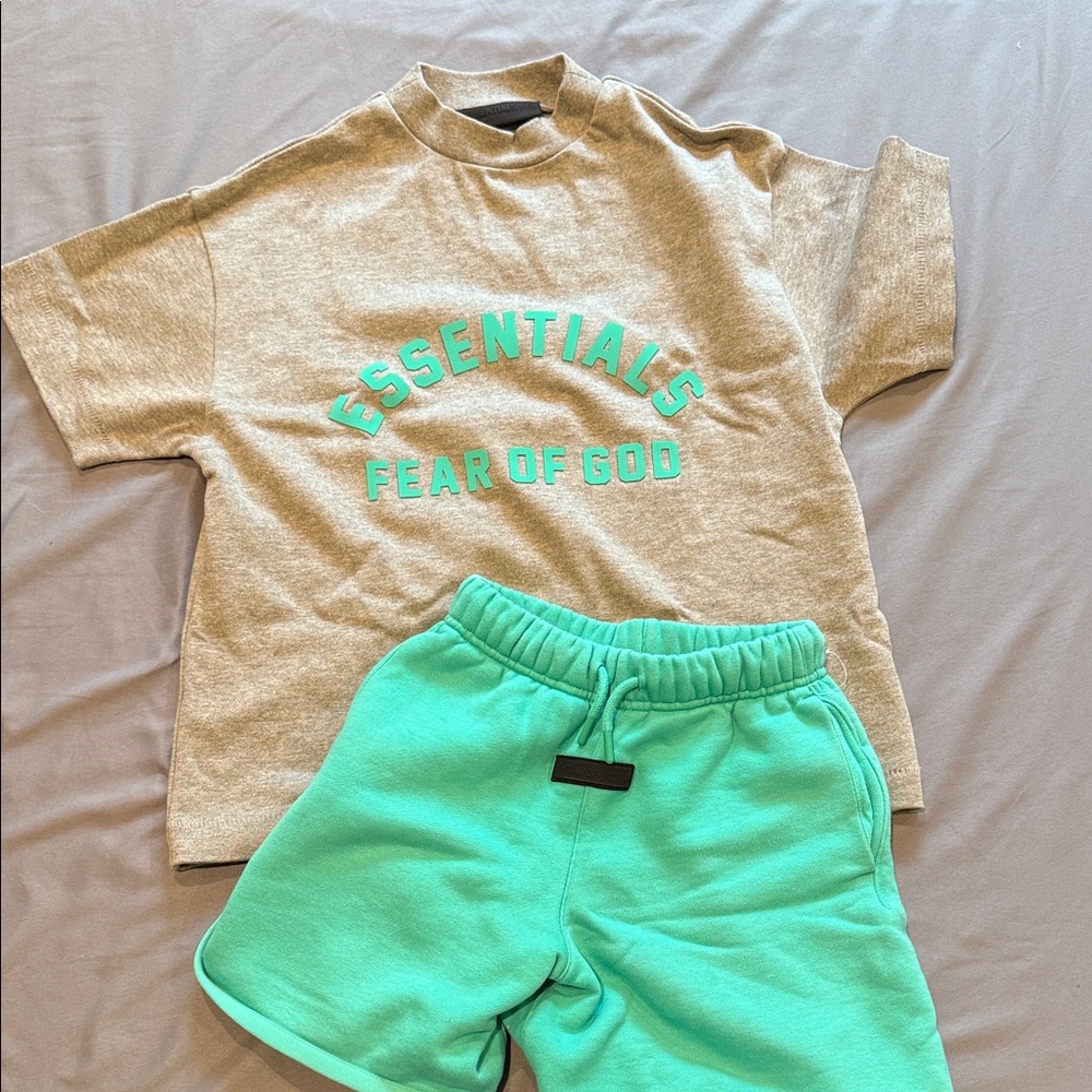 Fear of God Kids Aqua Shorts